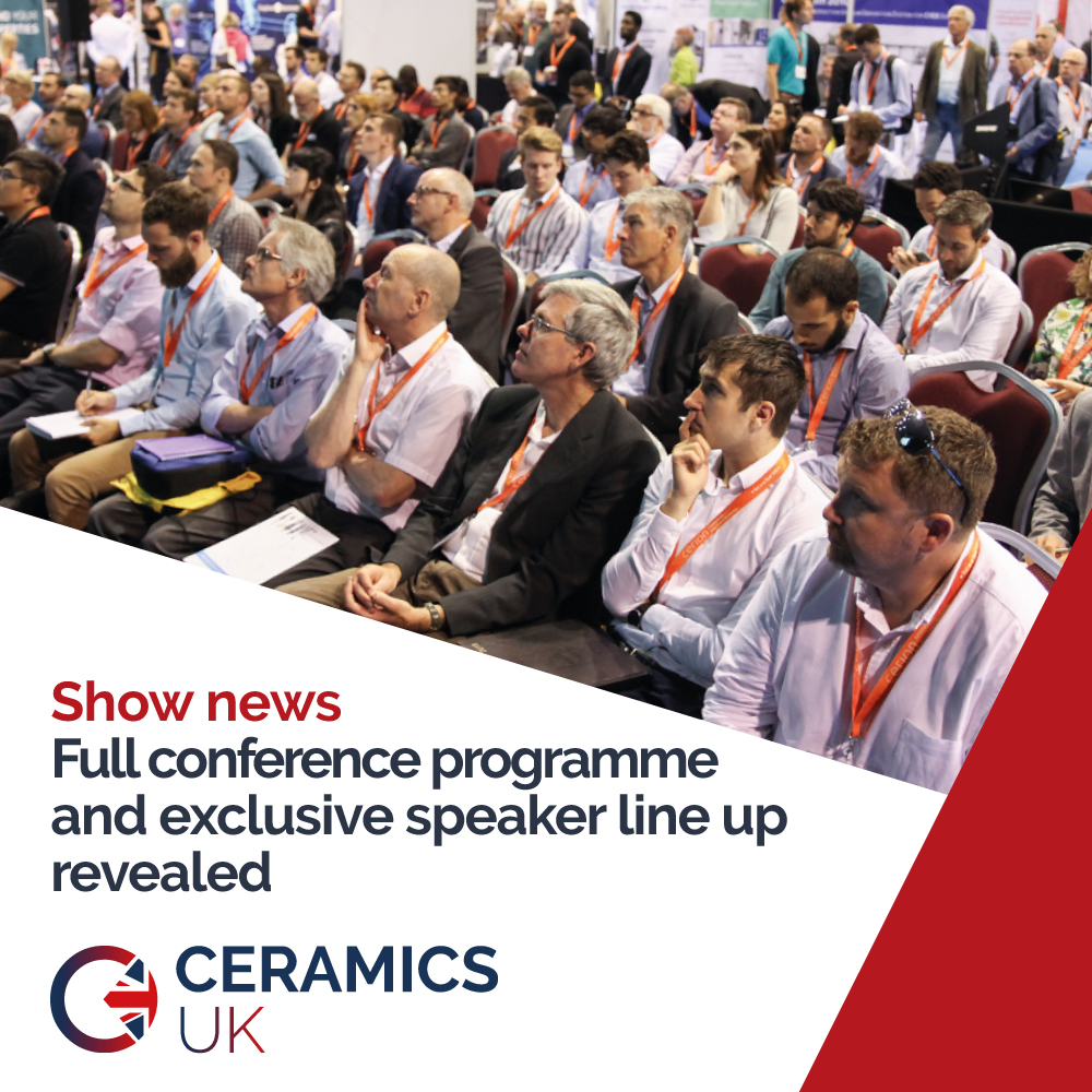 Ceramics UK unveils its conference programme and exclusive speaker line
